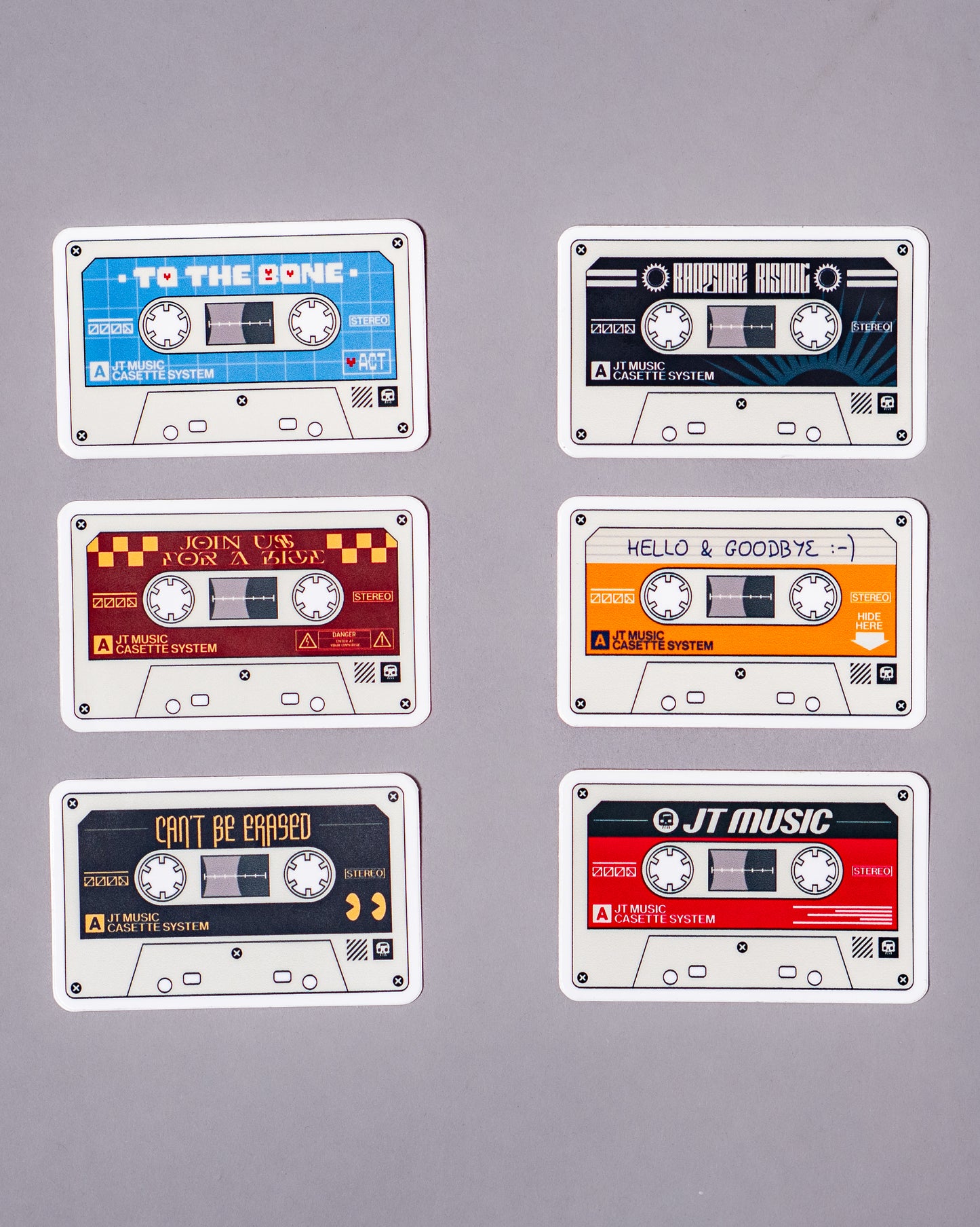 JT Music Cassette Sticker Pack